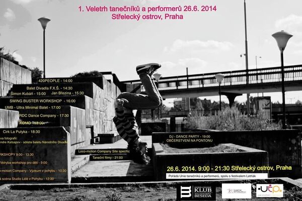Střelecký ostrov se poprvé otevře tanci: 26. června zde proběhne první ročník Veletrhu tanečníků a performerů Střelecký ostrov se poprvé otevře tanci: 26. června zde proběhne první ročník Veletrhu tanečníků a performerů