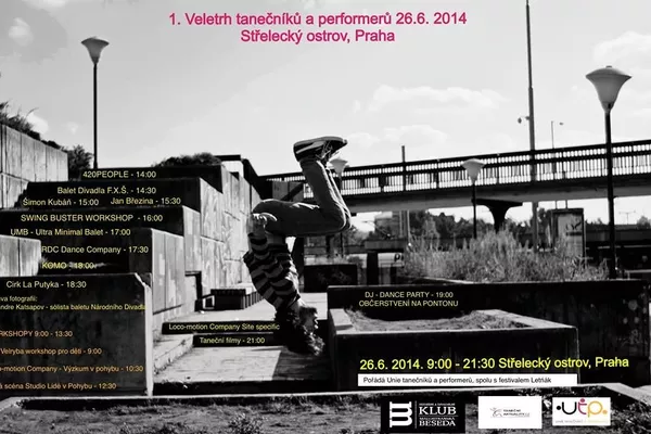 Střelecký ostrov se poprvé otevře tanci: 26. června zde proběhne první ročník Veletrhu tanečníků a performerů Střelecký ostrov se poprvé otevře tanci: 26. června zde proběhne první ročník Veletrhu tanečníků a performerů