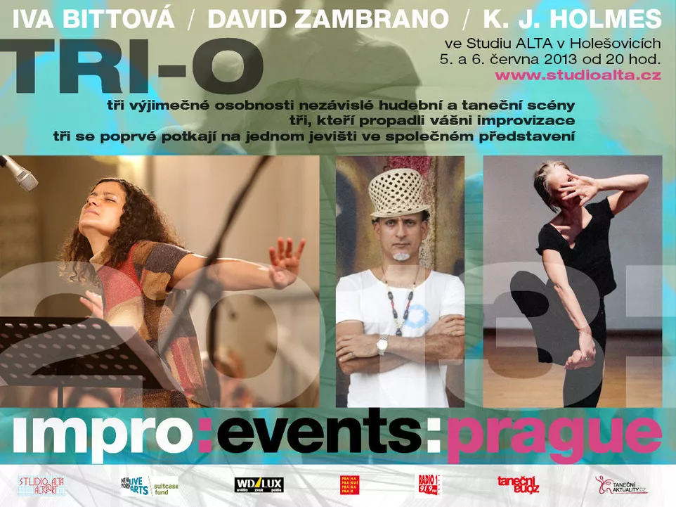Plakát ImproEvents Prague 2013. Zdroj: Studio Alta.  Plakát ImproEvents Prague 2013. Zdroj: Studio Alta.