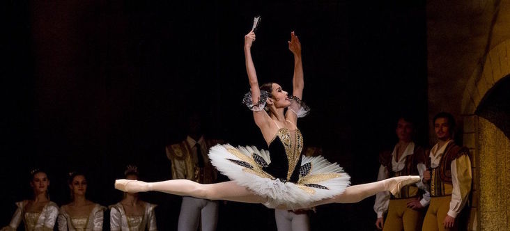 Yui Kyotani jako Kitri v baletu Don Quijote. Foto: Jan Procházka