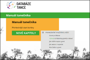 Manuál tanečníka nabízí nově návod na napsání grantu