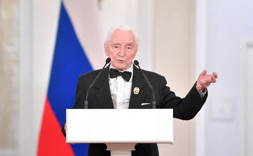 Jurij Grigorovič na předávání cen v roce 2017. Zdroj: Wikimedia commons