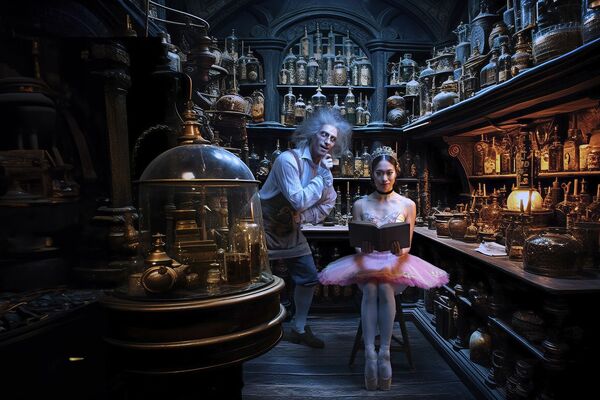 Vizuál k baletu Coppélia (autoři Alexandre Katsapov a Mário Bakuš). Foto Serghei Gherciu.