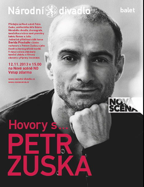 Hovory s… Petrem Zuskou: 12. listopadu na Nové scéně ND