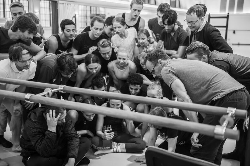 Rehearsal of Leonce & Lena (Christian Spuck and Company of CNB). Photo: Serghei Gherciu.