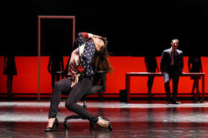 Jarmila Dycková (Carmen), Michal Kováč (Escamillo). Foto: Pavel Křivánek.