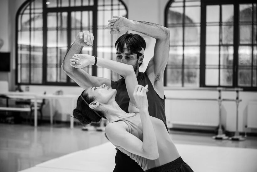 Balet ND | Avant-Garde (27'52") (zkoušky); Aya Watanabe a Francesco Scarpato - foto Serghei Gherciu