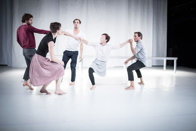 Chybění/Absent (Jaroslav Ondruš, Tereza Ondrová,Marek Menšík, Markéta Stránská, Jan Bárta). Foto: Vojta Brtnický.