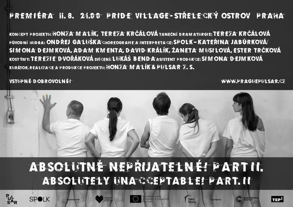 Absolutně nepřijatelné! part II. v rámci Prague Pride