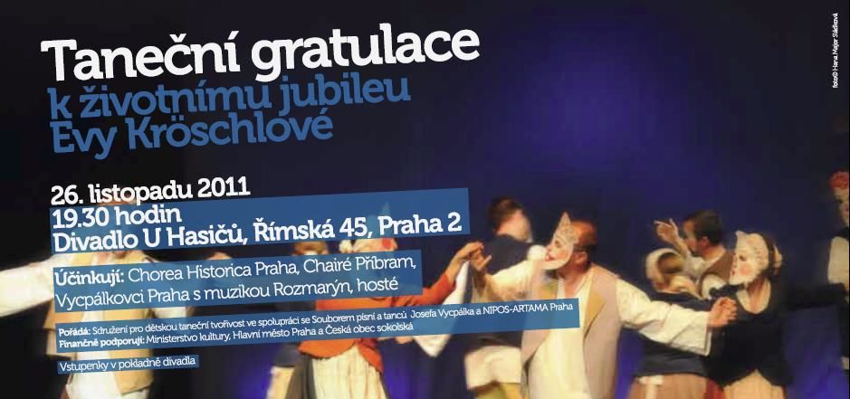 Taneční večer - gratulace pro Evu Kröschlovou