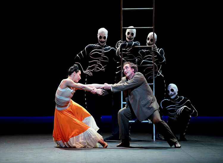 Tamara Rojo a Irek Mukhamedov v Broken Wings od Annabelle Lopez Ochoa, English National Ballet. Foto: © Laurent Liotardo.