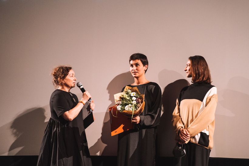Předávání ceny Tereze Vejvodové za film Delimination. Foto: Aleš Král.