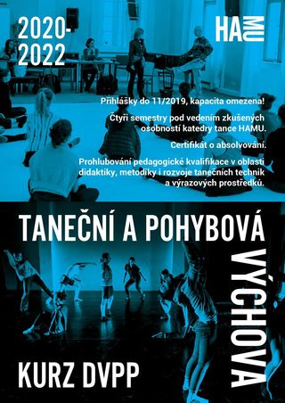 Katedra tance HAMU otevírá kurz DVPP: Taneční a pohybová výchova 2020-2022