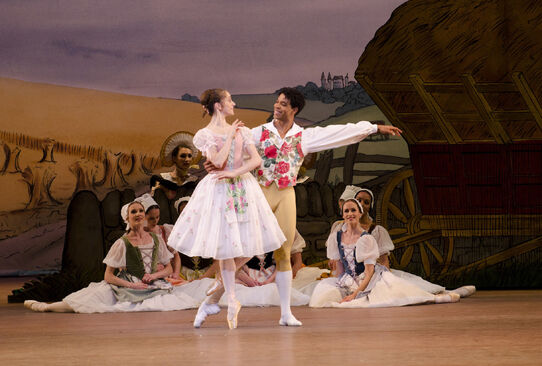 La Fille mal gardé, 2012 (Marianela Nunez, Carlos Acosta). Foto: Tristram Kenton.