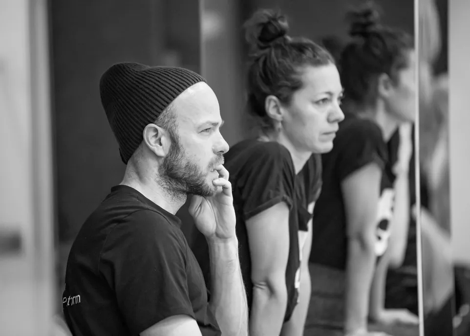 Jiří Pokorný s Natašou Novotnou při zkoušce. Foto: Serghei Gherciu.