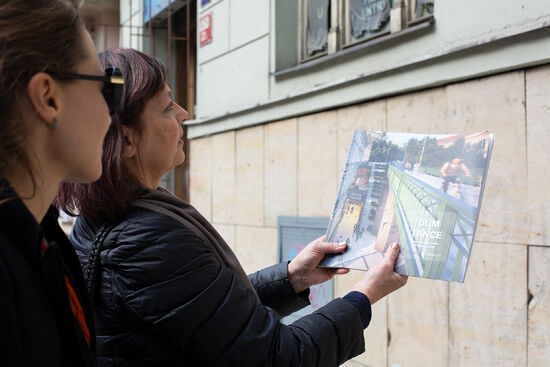 Yvona Kreuzmannová na festivalu Česká taneční platforma představuje projekt Dům tance.  Foto: Adéla Vosičková.