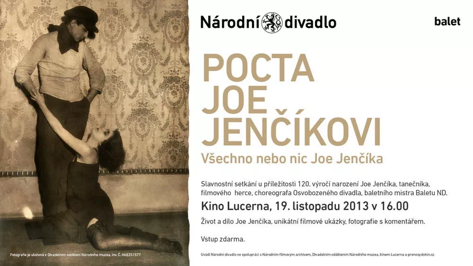 Pocta Joe Jenčíkovi: Všechno nebo nic Joe Jenčíka – slavnostní program v Lucerně