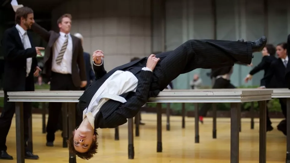 Package na Nové scéně ND. Zdroj: ČT24.