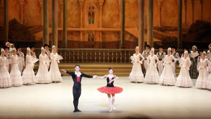 Natalia Osipova a Ivan Vasiliev v baletu Don Quijote. Zdroj Wikimedia Commons. 