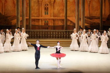 Natalia Osipova a Ivan Vasiliev v baletu Don Quijote. Zdroj Wikimedia Commons. 