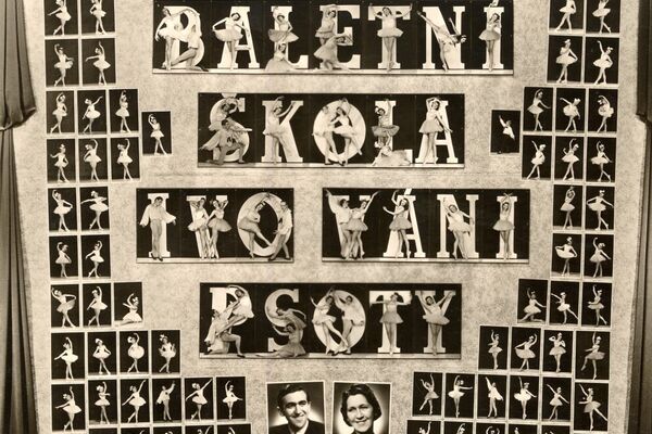 Tablo Baletní školy I. V. Psoty z 30. let 20. st.