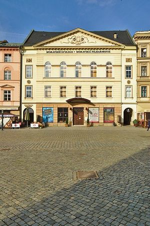 Moravské divadlo Olomouc. Zdroj Wikimedia Commons.