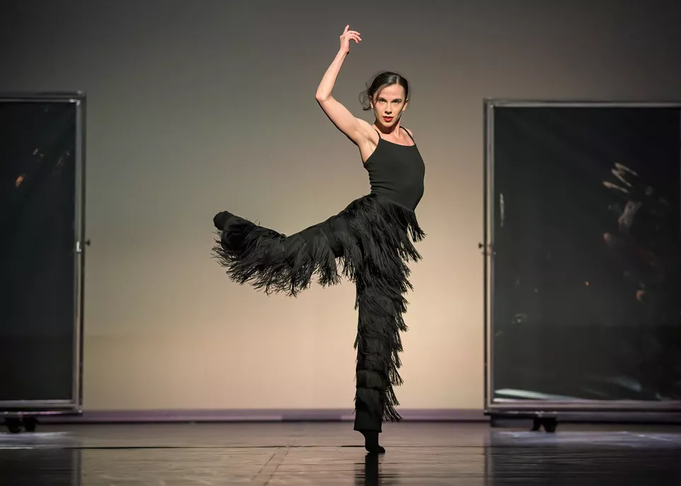 Natalia Adamska v inscenaci Carmen. Foto: Serghei Gherciu
