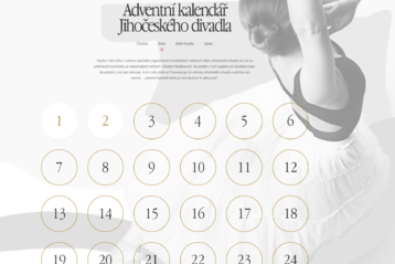 Adventní kalendář Jihočeského divadla a inscenace online