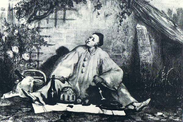 Deburau jako Pierrot. Foto: zdroj Wikimedia Commons. 