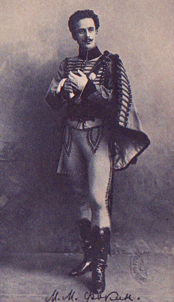 Paquita - Lucien d'Hervilly, c. 1905 (Michail Fokin). Zdroj: Wiki commons.