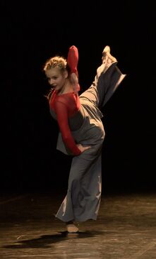 Místo na zemi. V kleci. Bohemia balet. Luisa Brychcínová. Foto Ivo Dankovič. 