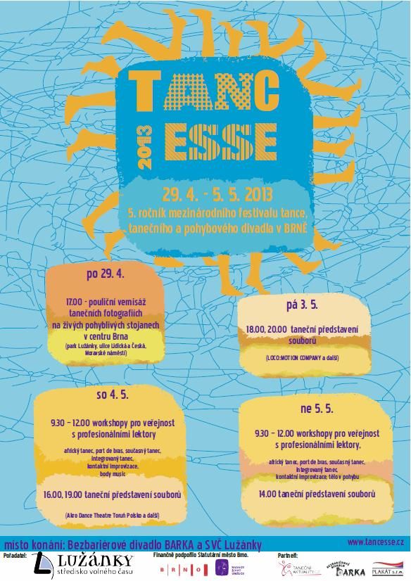TANCESSE 2013: mezinárodní festival tance, tanečního a pohybové divadla