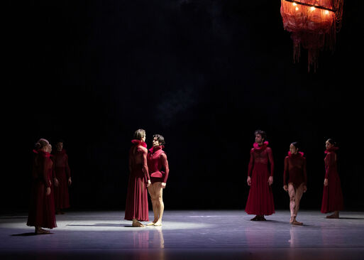 Královský dvůr / Skrytá tajemství. Baletní soubor Moravského divadla v Olomouci. Foto: Tereza Hrubá. 