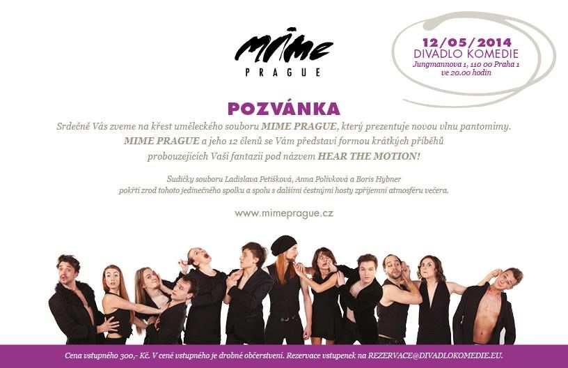 Vzniká nový pantomimický soubor MIME PRAGUE