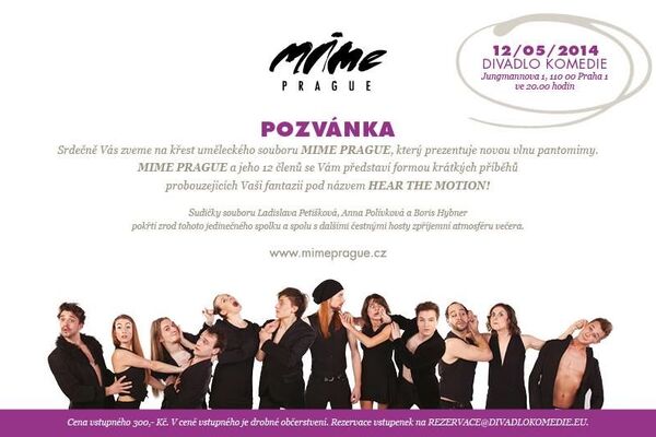 Vzniká nový pantomimický soubor MIME PRAGUE
