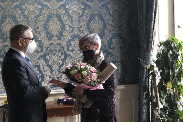 Lubomír Zaorálek a Ivnka Kubicová. Zdroj Ministerstvo kultury.
