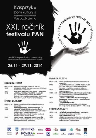 Zo Slovenska: 21. Medzinárodný festival pantomímy a pohybového divadla PAN v Liptovskom Mikuláši