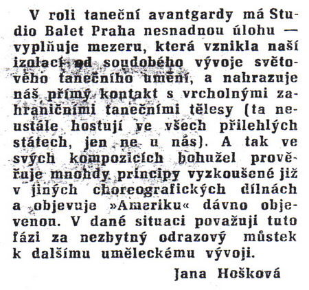 Seriál o Baletu Praha – část první 