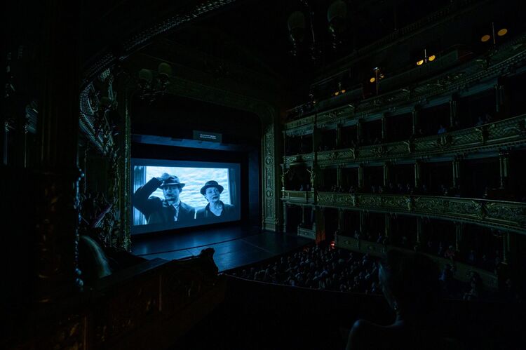 Moving Still - projekce filmů. Foto: Serghei Gherciu.