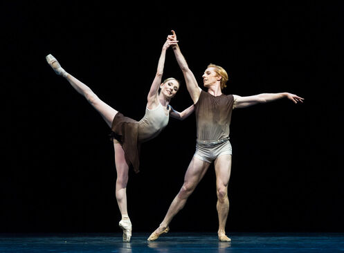  Twyla Tharp, The Illustrated Farewell (Sarah Lamb a Steven McRae, 2021). Foto: Foteini Christofilopoulou, Royal Opera House.