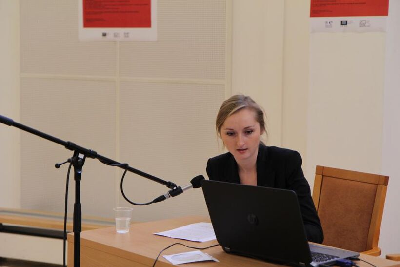 Natálie Nečasová na konferenci Tanec.SK 2015. Foto Soukromý archiv Natálie Nečasové.