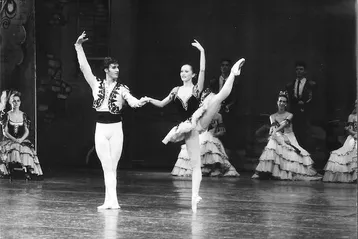Jiří Horák s Dariou Klimentovou v baletu Don Quijote, Foto: soukr. archiv JH