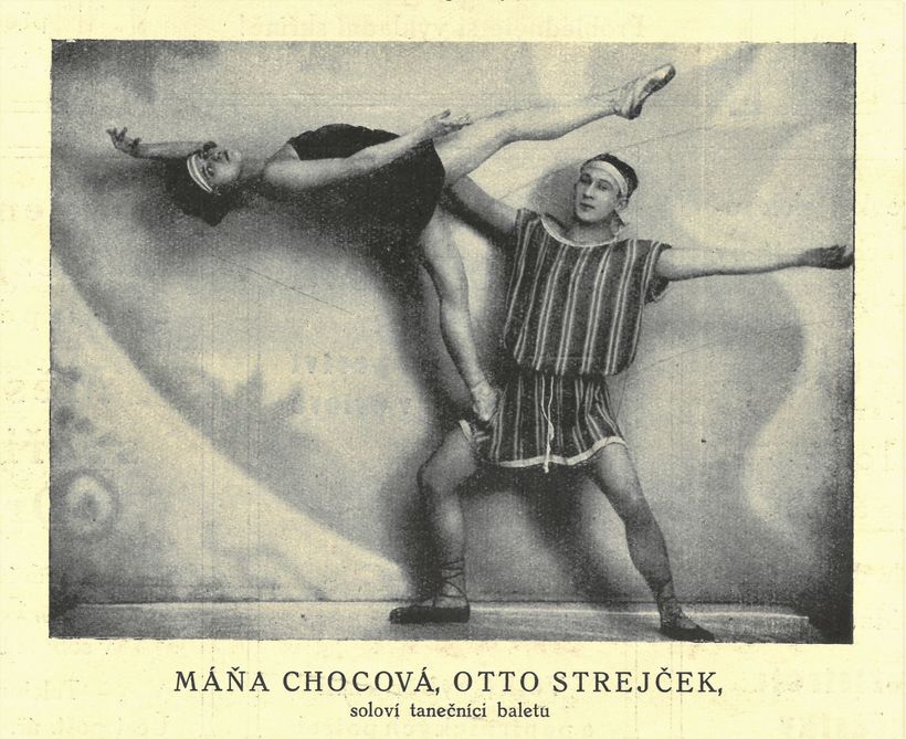 Máňa Chocová a Otto Strejček. Zdroj Archiv Národního divadla moravskoslezského.