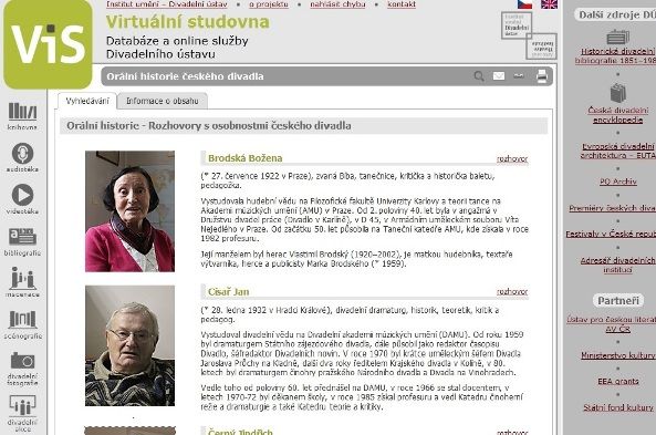 Projekt Orální historie českého divadla