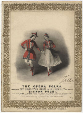 Jules Perrot, Carlotta Grisi - Polka. Zdroj: New York Public Library.