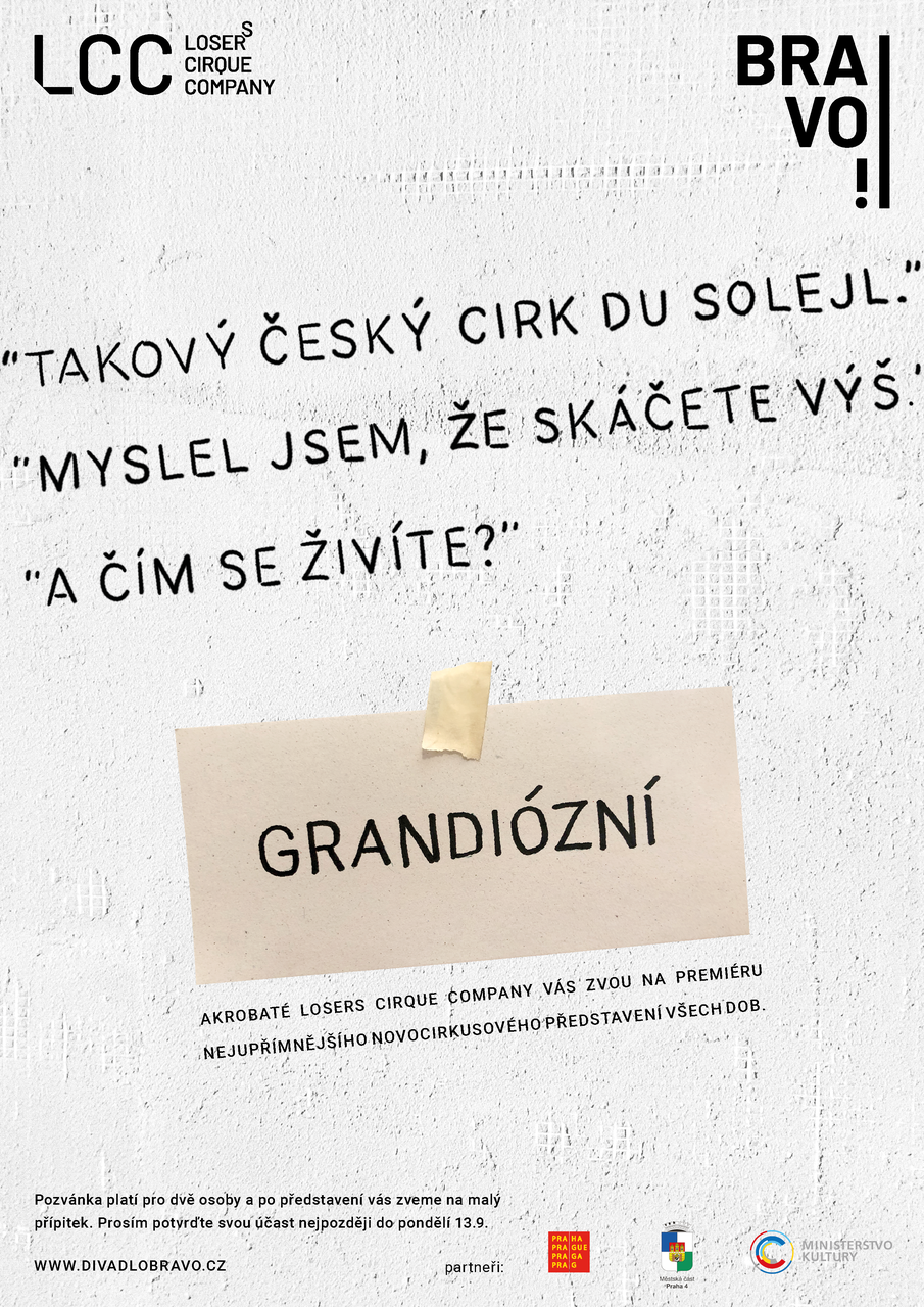 Co to vlastně znamená, být profesionálním akrobatem? Performeři Losers Cirque Company chystají premiéru představení Grandiózní