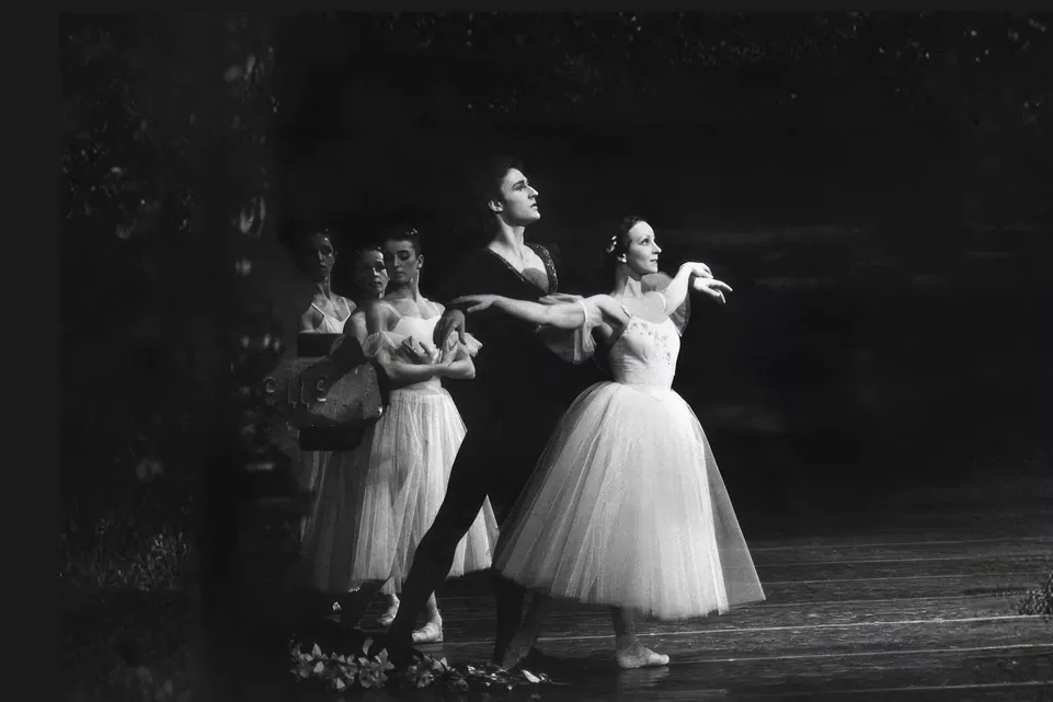 Giselle, Hana Vláčilová, Jiří Horák, foto Oldřich Pernica, Archiv ND Praha