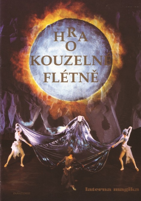 Plakát k inscenaci Hra o kouzelné flétně