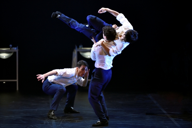Après rasage (zleva Giacomo Quatraccioni, Stefano Pietragalla, Rei Masatomi). Foto Martin Popelář.